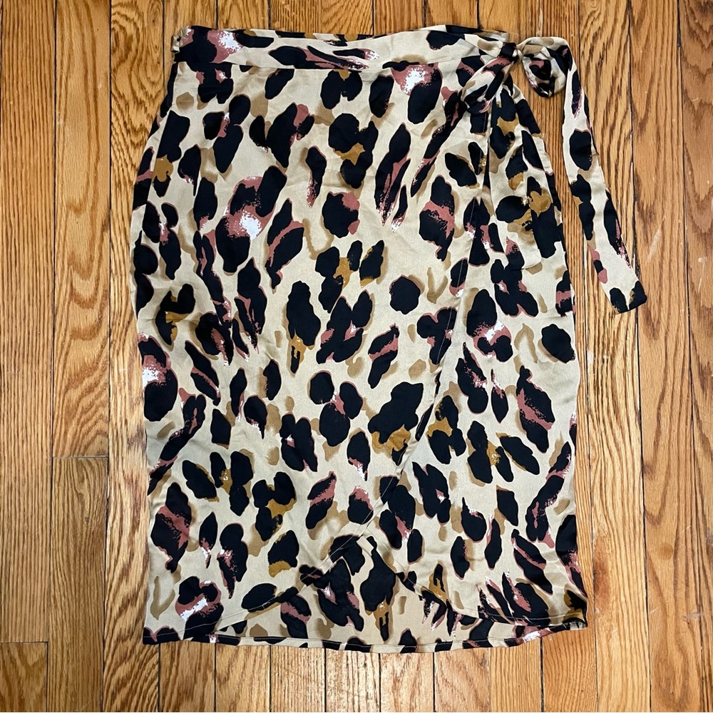 Cheetah wrap skirt from BooHoo size 10